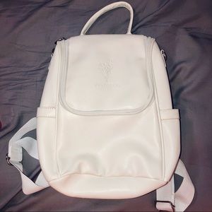 White Leather Younique Backpack